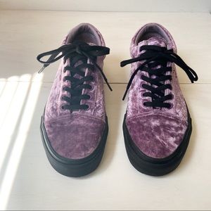 Vans old skool purple velvet
